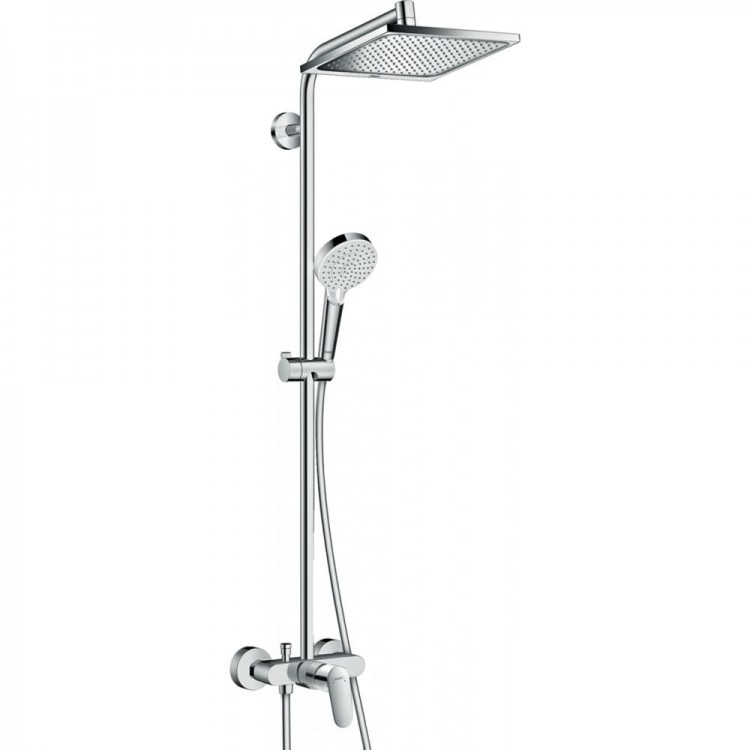 Душевая система наружного монтажа Hansgrohe Crometta E 240 27284000 Душевая система наружного монтажа Hansgrohe Crometta E 240 27284000